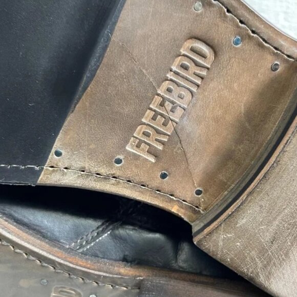 FreeBird Douglas Ankle Boots Black Leather Side Zip Men's Size 9 Made In Mexico - Picture 11 of 11